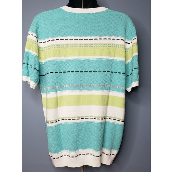 💜$5💜ALFRED DUNNER SHORT SLEEVE KNIT SWEATER - SIZE SMALL - Picture 2 of 4